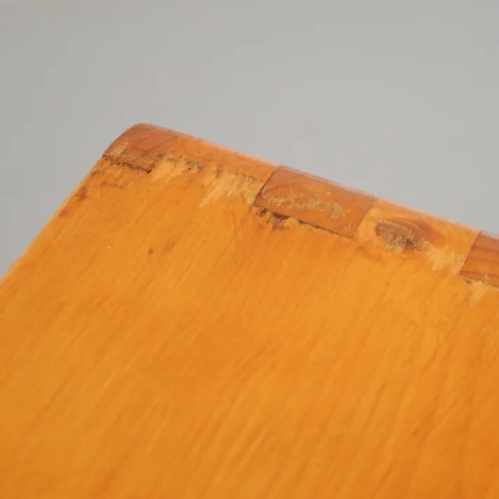 Pamono Large Wood Bench by Charlotte Perriand for Les Arcs, 1960s Clearance
