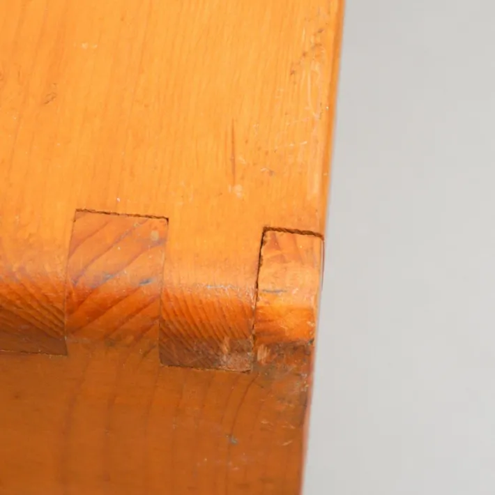 Pamono Large Wood Bench by Charlotte Perriand for Les Arcs, 1960s Clearance