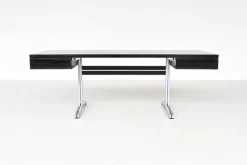 Pamono Large Writing Desk in Black by Theo Tempelman for AP Originals, Netherlands, 1960s Sale