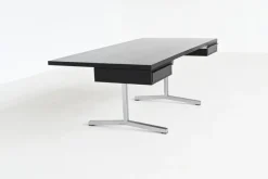 Pamono Large Writing Desk in Black by Theo Tempelman for AP Originals, Netherlands, 1960s Sale