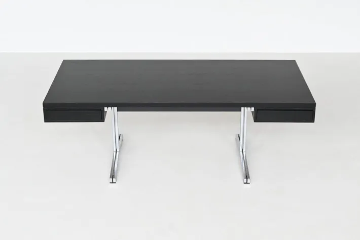 Pamono Large Writing Desk in Black by Theo Tempelman for AP Originals, Netherlands, 1960s Sale