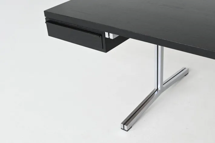 Pamono Large Writing Desk in Black by Theo Tempelman for AP Originals, Netherlands, 1960s Sale