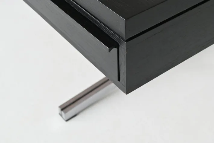 Pamono Large Writing Desk in Black by Theo Tempelman for AP Originals, Netherlands, 1960s Sale
