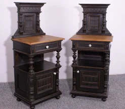 Pamono Late 19th Century Pine Nightstands, 1899, Set of 2 Hot