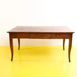 Pamono Late 19th Century Rustic Wooden Kitchen Table in Original Patina