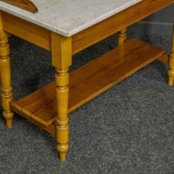 Pamono Late Victorian Pine Washstand with Marble Top Discount