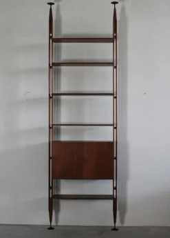 Pamono Lb7 Modular Bookcase in Teak Wood by Franco Albini for Poggi Pavia, Italy, 1956 Outlet