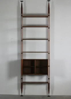 Pamono Lb7 Modular Bookcase in Teak Wood by Franco Albini for Poggi Pavia, Italy, 1956 Outlet