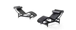 Pamono LC4 Black Chaise Lounge by Le Corbusier for Cassina Outlet