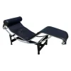 Pamono LC4 Chaise Lounge in Black Leather by Le Corbusier for Cassina, 1988 Clearance