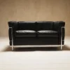 Pamono LC2 2-Seater Sofa by Charlotte Perriand and Le Corbusier, 1990s Hot