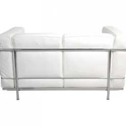 Pamono LC2 2-Seater Sofa in White Leather by Le Corbusier Outlet