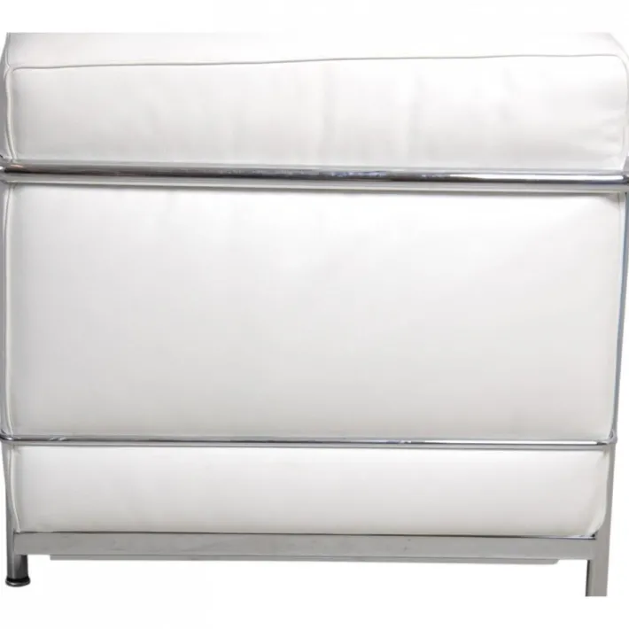 Pamono LC2 2-Seater Sofa in White Leather by Le Corbusier Outlet