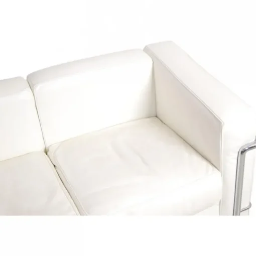 Pamono LC2 2-Seater Sofa in White Leather by Le Corbusier Outlet