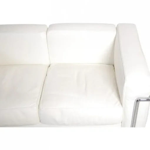 Pamono LC2 2-Seater Sofa in White Leather by Le Corbusier Outlet