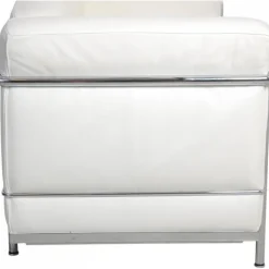 Pamono LC2 2-Seater Sofa in White Leather by Le Corbusier Online