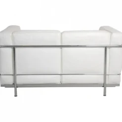 Pamono LC2 2-Seater Sofa in White Leather by Le Corbusier Online