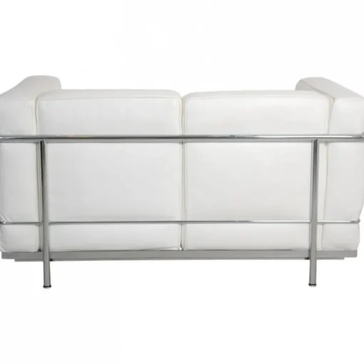 Pamono LC2 2-Seater Sofa in White Leather by Le Corbusier Online