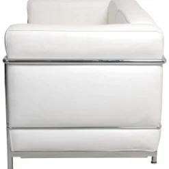 Pamono LC2 2-Seater Sofa in White Leather by Le Corbusier Online