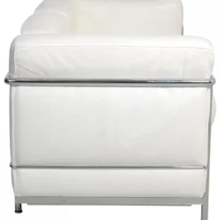 Pamono LC2 2-Seater Sofa in White Leather by Le Corbusier Online