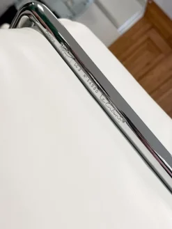 Pamono LC2 Two-Seater Sofa and Chair in White Leather by Le Corbusier & Pierre Jeanneret for Cassina, 1970s, Set of 2 Discount