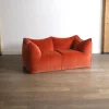 Pamono Le Bambole Sofa in Coral Velvet by Mario Bellini for B&B Italia, 1970s Clearance