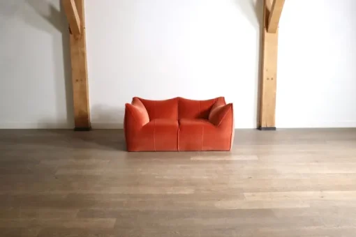 Pamono Le Bambole Sofa in Coral Velvet by Mario Bellini for B&B Italia, 1970s Clearance