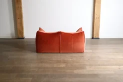 Pamono Le Bambole Sofa in Coral Velvet by Mario Bellini for B&B Italia, 1970s Clearance