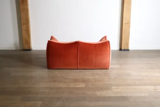 Pamono Le Bambole Sofa in Coral Velvet by Mario Bellini for B&B Italia, 1970s Clearance