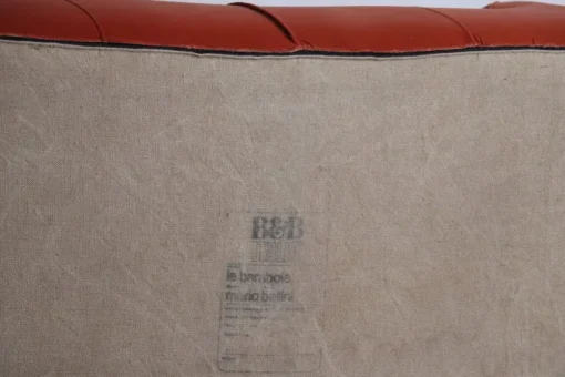Pamono Le Bambole Sofa in Coral Velvet by Mario Bellini for B&B Italia, 1970s Clearance