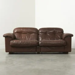 Pamono Leather Adjustable Ds101 2-Seater Sofa from de Sede, 1970s Outlet