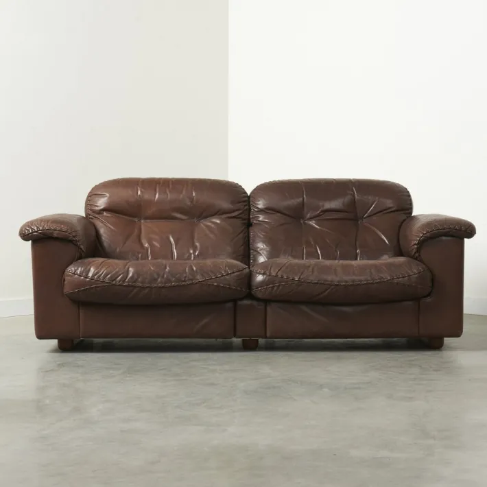 Pamono Leather Adjustable Ds101 2-Seater Sofa from de Sede, 1970s Outlet