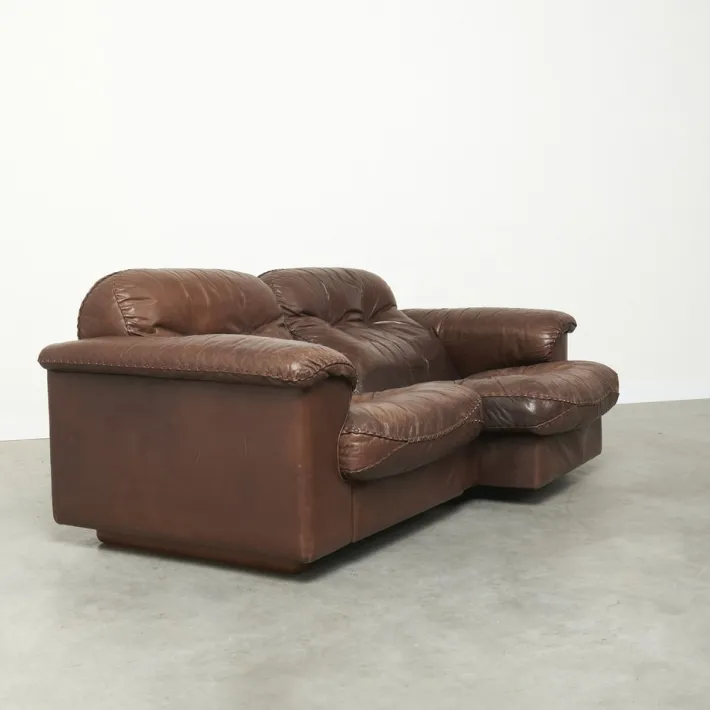 Pamono Leather Adjustable Ds101 2-Seater Sofa from de Sede, 1970s Outlet