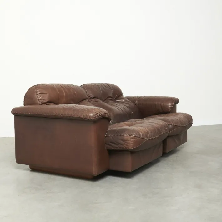 Pamono Leather Adjustable Ds101 2-Seater Sofa from de Sede, 1970s Outlet