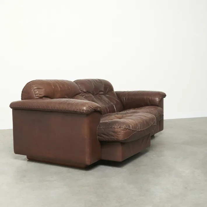 Pamono Leather Adjustable Ds101 2-Seater Sofa from de Sede, 1970s Outlet