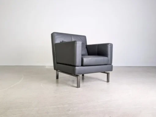Pamono Leather Amber Chair by Amberg for Brühl