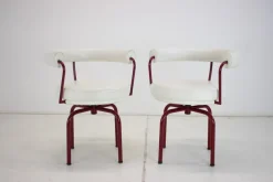 Pamono Leather Cassina Swivel Armchair LC7 attributed to Le Corbusier, Perriand & Jeanneret, 1990s Online