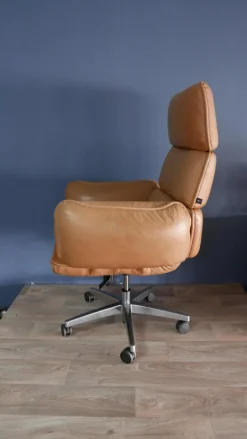 Pamono Leather Executive Chair by Otto Zapf for Topstar, Germany, 1980s Online