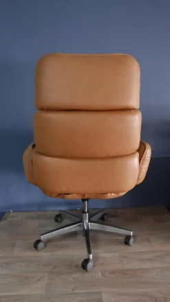 Pamono Leather Executive Chair by Otto Zapf for Topstar, Germany, 1980s Online
