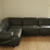 Pamono Leather Flandra Modular Sofa by Vico Magistretti for Cassina, Italy, 1970s, Set of 4 Sale