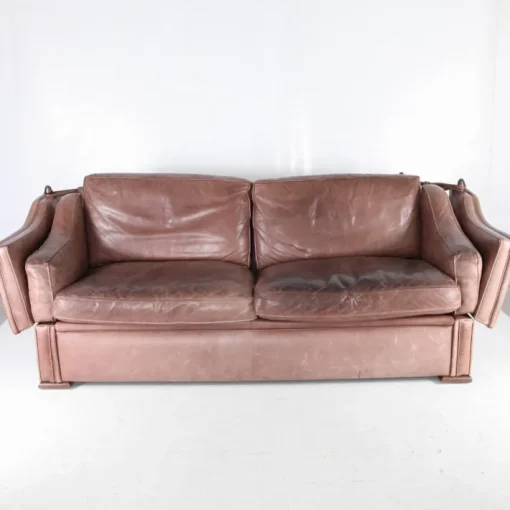 Pamono Leather Knole Sofa, 1970s New