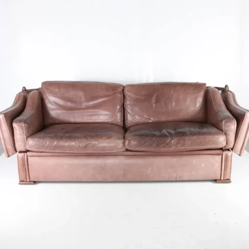 Pamono Leather Knole Sofa, 1970s New