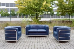 Pamono Leather Onda Sofa & 2 Armchairs by De Pas, D'Urbino & Lomazzi for Zanotta, Set of 3 Clearance