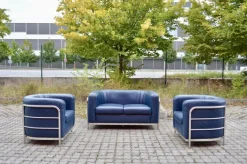Pamono Leather Onda Sofa & 2 Armchairs by De Pas, D'Urbino & Lomazzi for Zanotta, Set of 3 Clearance