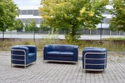 Pamono Leather Onda Sofa & 2 Armchairs by De Pas, D'Urbino & Lomazzi for Zanotta, Set of 3 Clearance