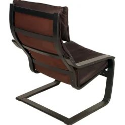 Pamono Leather Poäng Chairs & Footrest by Noboru Nakamura for IKEA, 1990s, Set of 3 Online