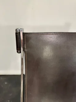 Pamono Leather Scissor Chair by Antonio Citterio for Flexform Italia, 1980s Online