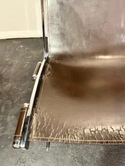 Pamono Leather Scissor Chair by Antonio Citterio for Flexform Italia, 1980s Online