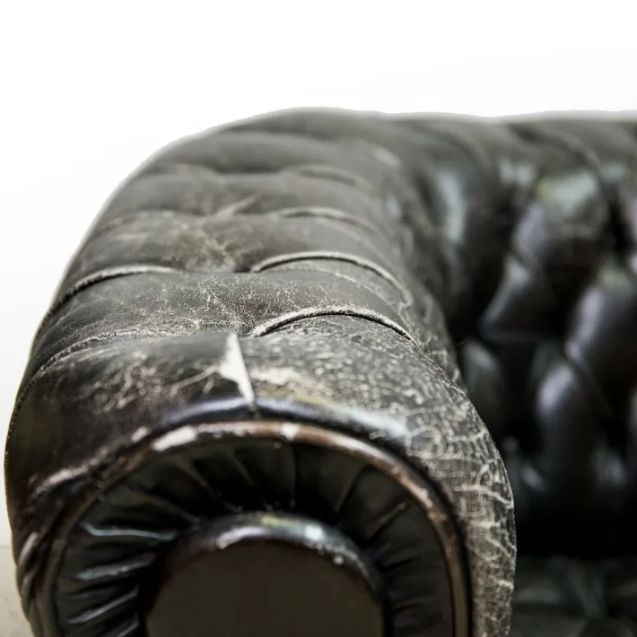 Pamono Leather Sofa from Fornasetti, 1960s Sale