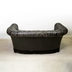 Pamono Leather Sofa from Fornasetti, 1960s Sale